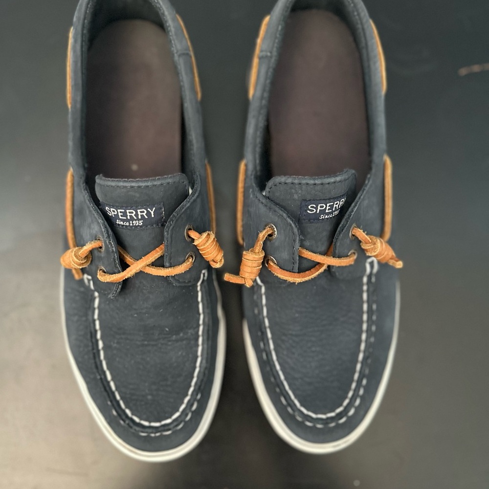 Sperry women’s  blue and tan Boat Shoes